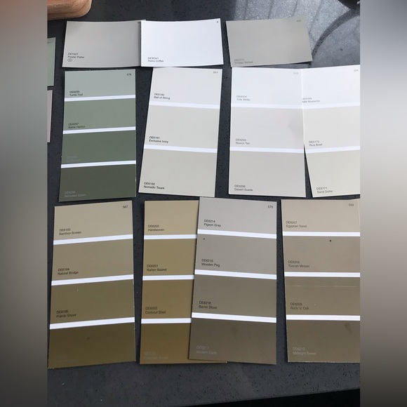 benjamin moore Dunn edwards sherwin williams 150 popular paint chips & pallet - Picture 4 of 10